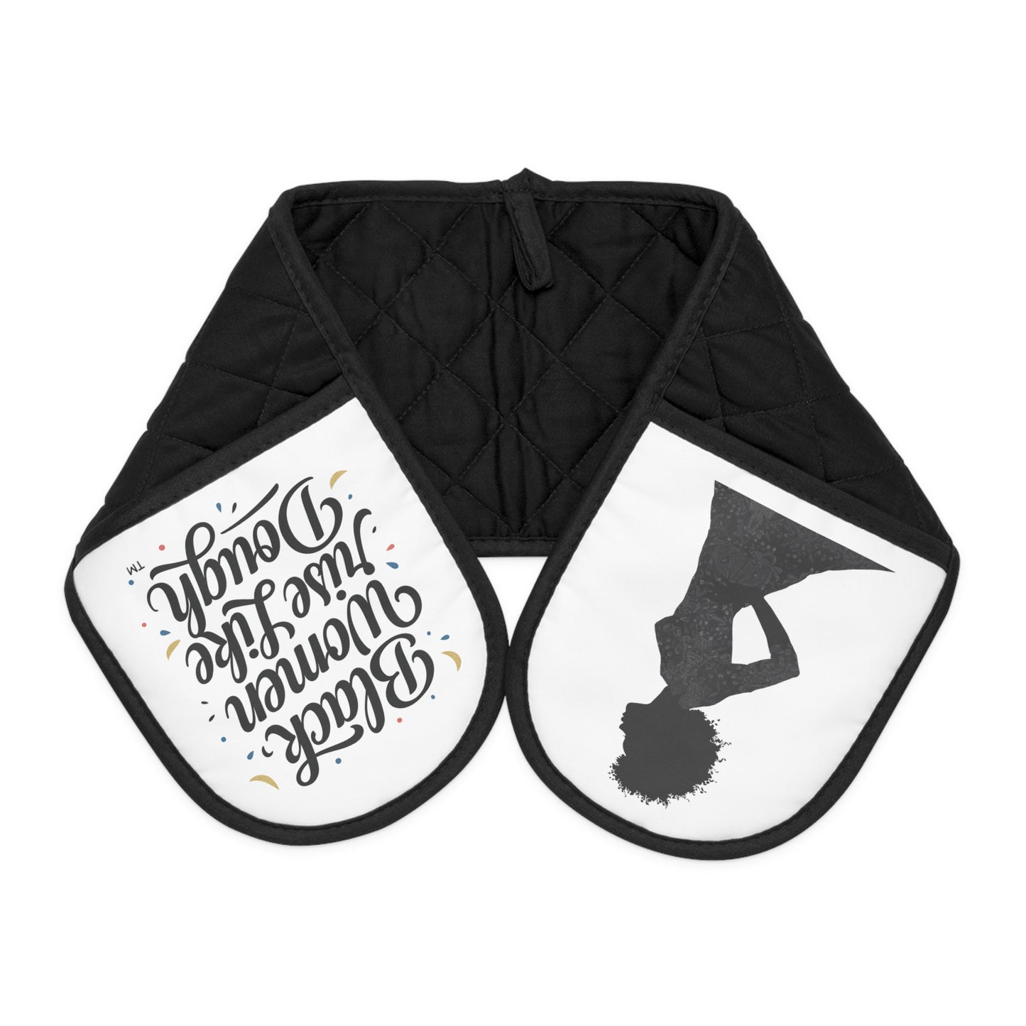 Black Women Rise Like Dough™/Black Woman Oven Mitts