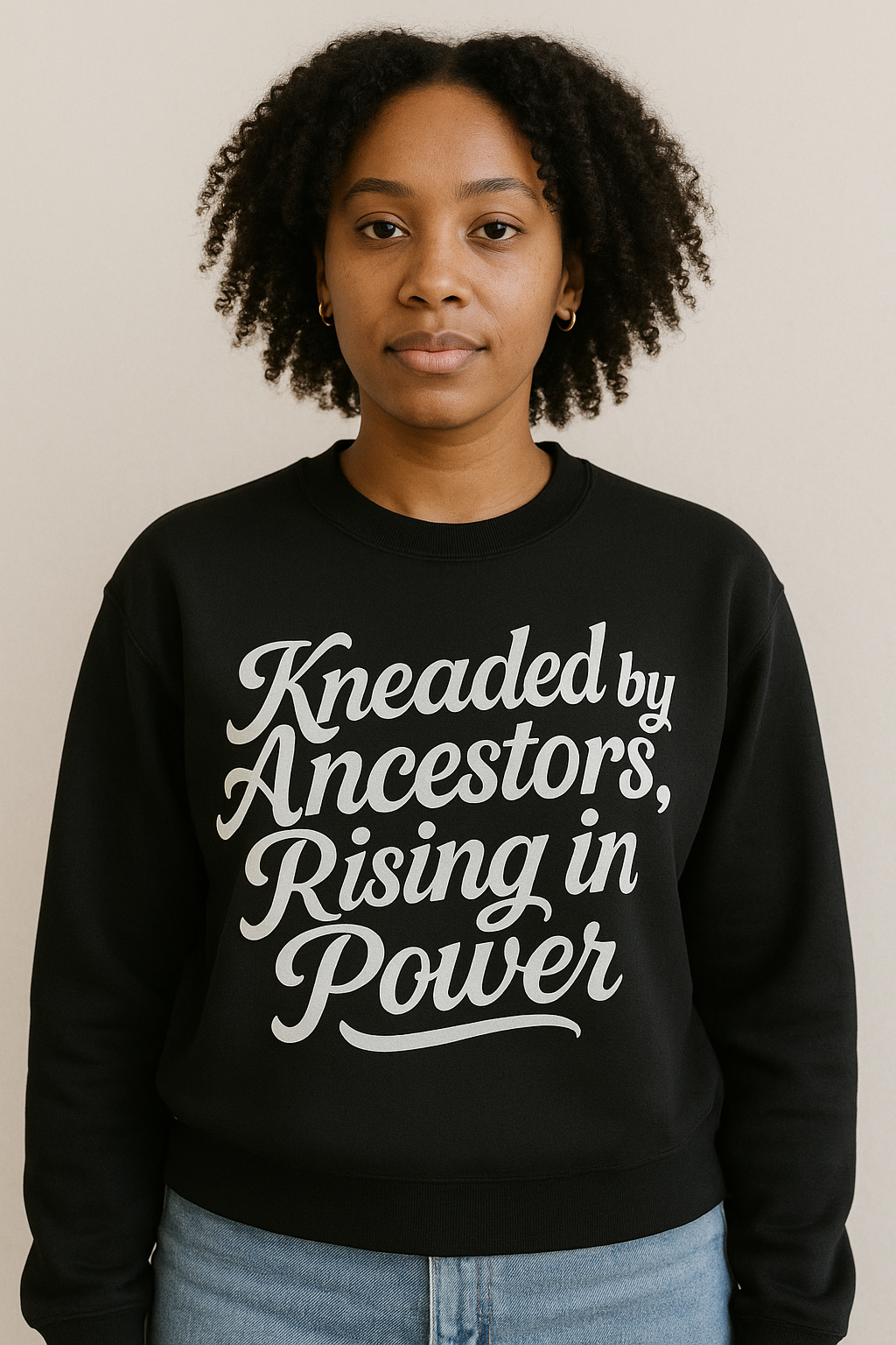 Kneaded by Ancestors, Rising in Power – Unisex Fleece Sweatshirt