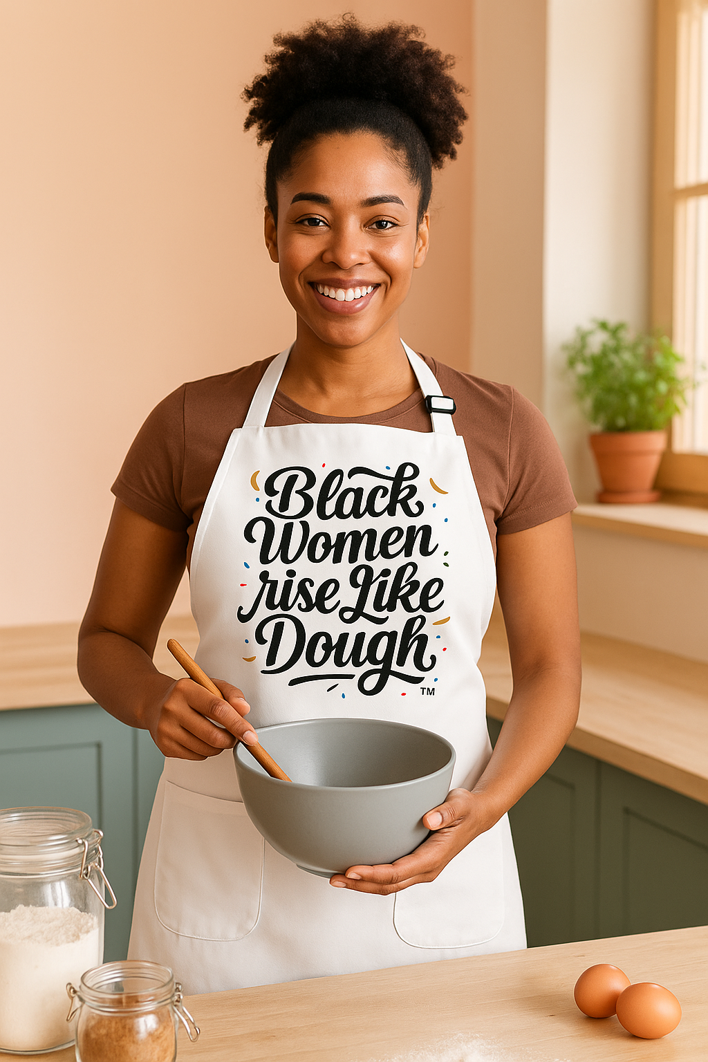 Black Women Rise Like Dough™ Apron