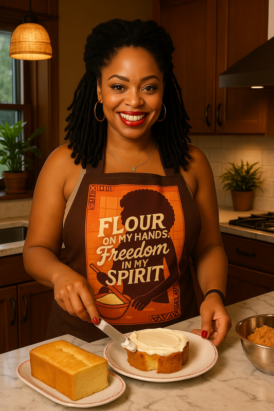 "Flour on My Hands, Freedom in My Spirit" Apron